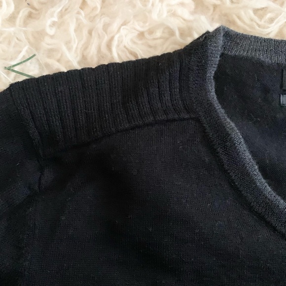 INC International Concepts | Black V-Neck Wool Blend Sweater XL - Picture 8 of 10